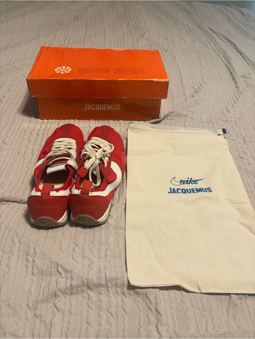 Nike x Jacquemus Red White Women's Sneakers